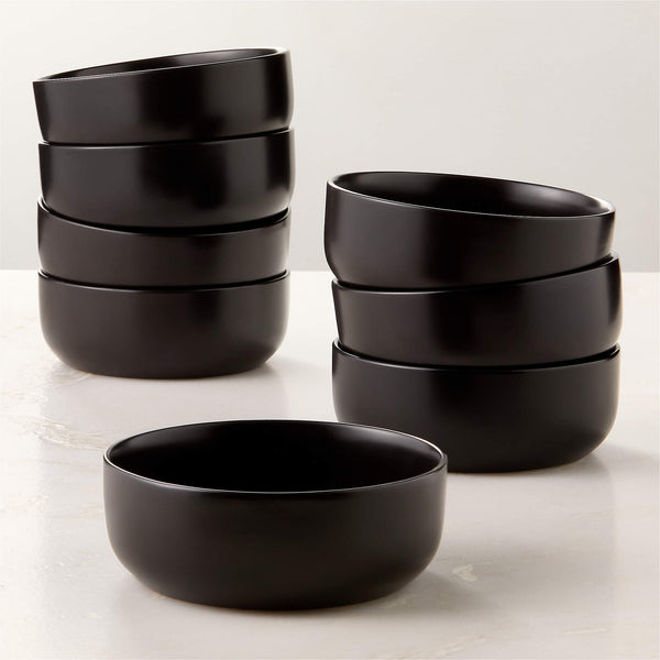Mori Matte Black Soup Bowl