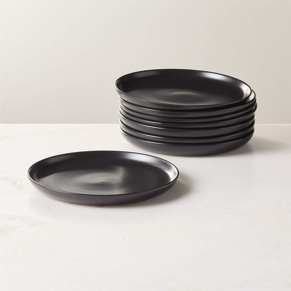 Mori Matte Black Salad Plate