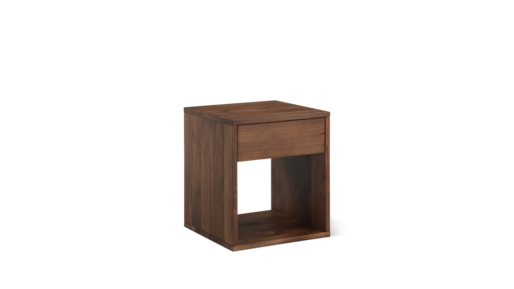 Rest Easy Bedside Table With Drawer Tall, Walnut