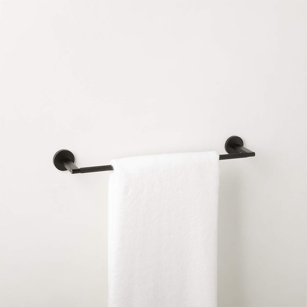 Nicolo Knurled Black Towel Bar 18'