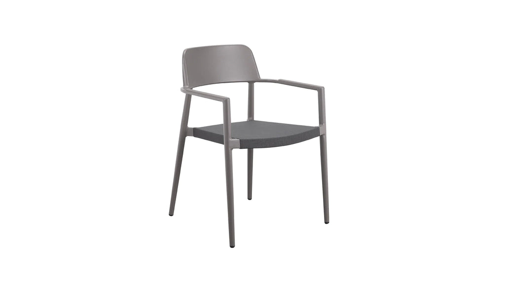 Pewter Grey Outdoor Dining Chair (Set of Two)