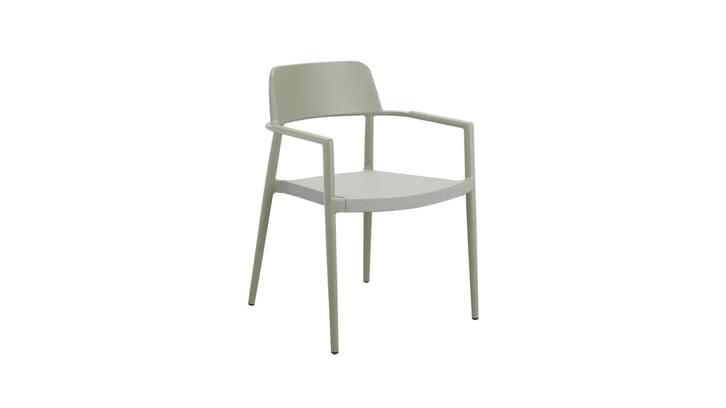 Olive Grey Outdoor Dining Chair (Set of Two)