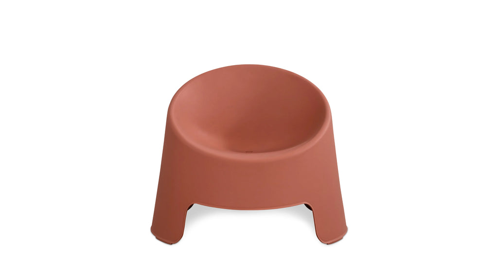 Circle Stackable Outdoor Lounge Chairs (Set of 4) Cinnamon