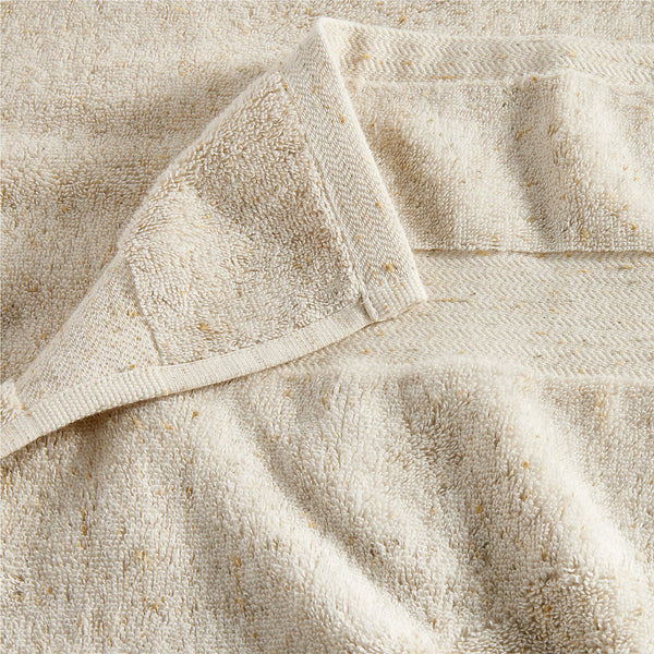 Organic Turkish Cotton Natural Beige Fleck Bath Towel