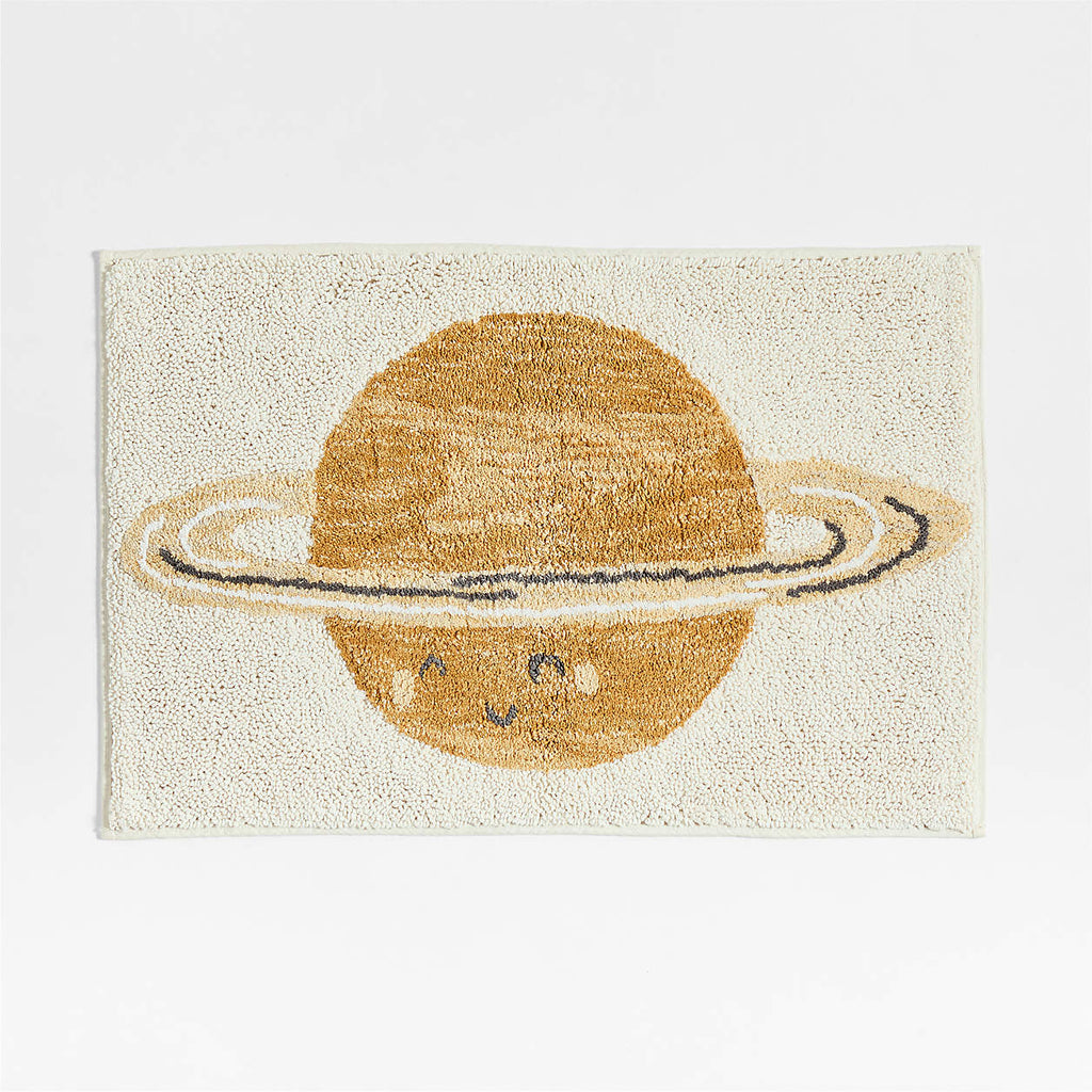 Outer Space 100% Organic Cotton Kids Bath Mat