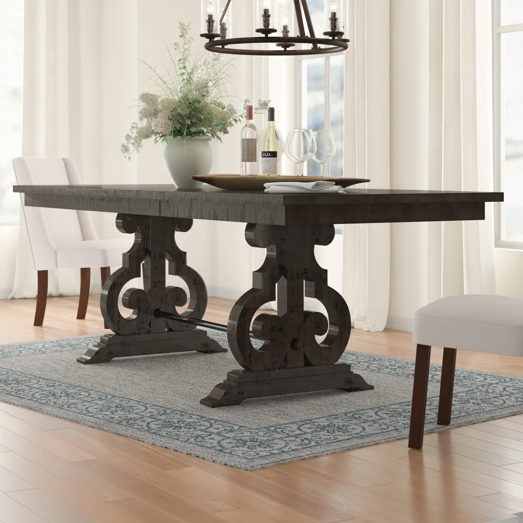 Parthenia Extendable Acacia Dining Table