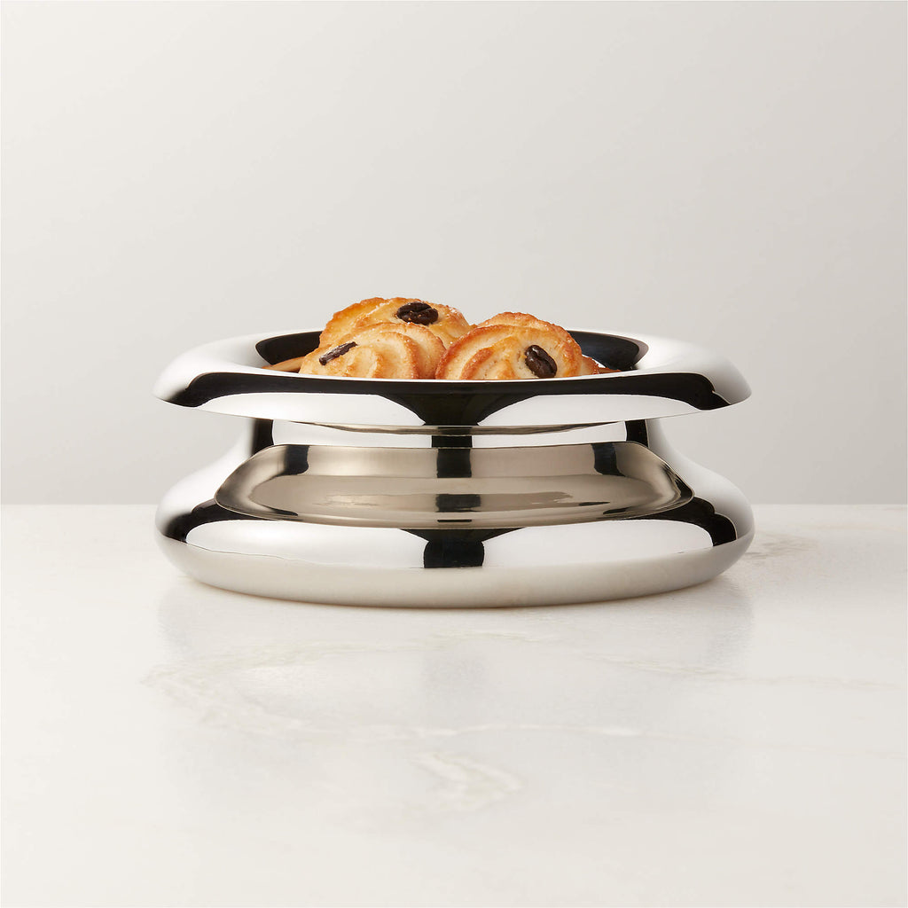 Piero Polished Stainless Steel Serving Bowl Small