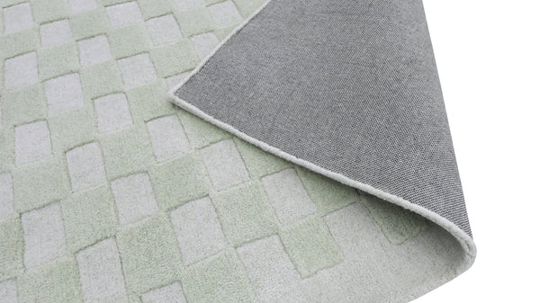 Checkers Rug Aloe 8x10