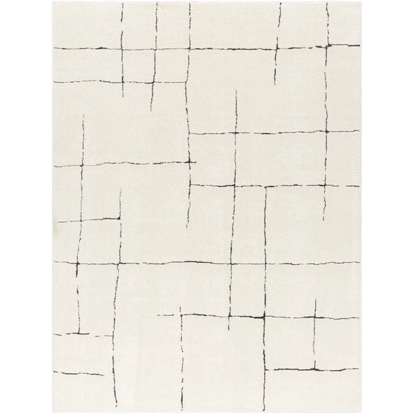 Ashmin Abstract Rug 9'X12' Ivory