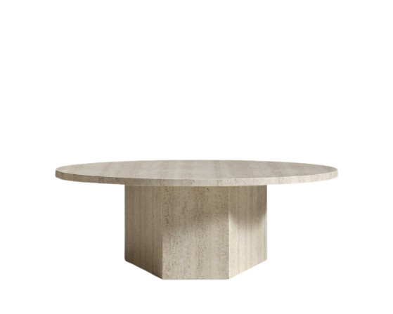Remus Nesting Coffee Table – White Travertine