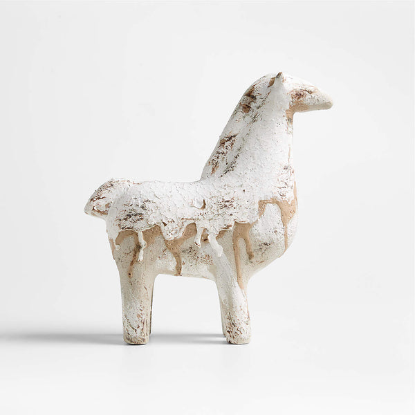 Pompeii Small White Decorative Horse Sculpture