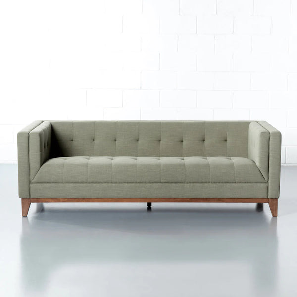 Landon Green Fabric Sofa