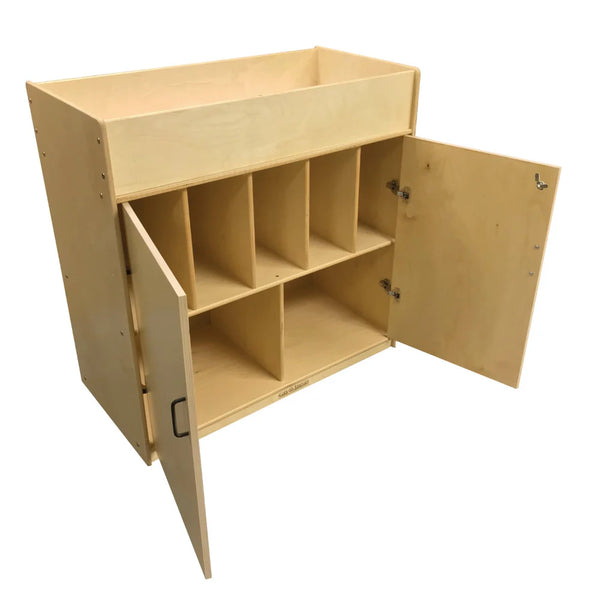 Wood Changing Table with Pad