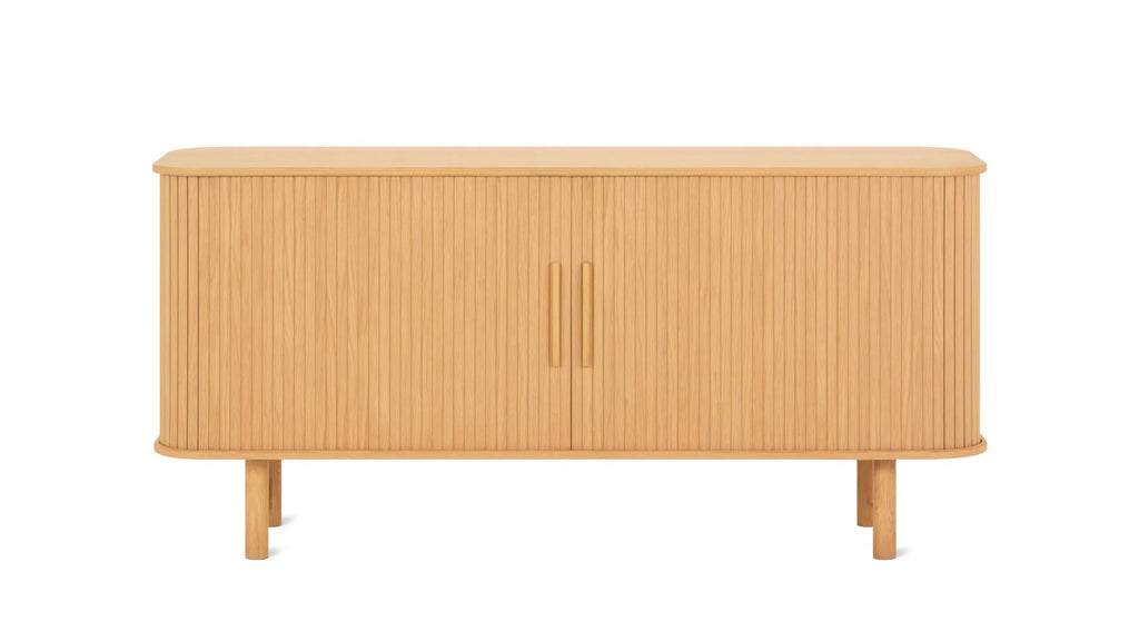 Tambour Sideboard Oak All Wood