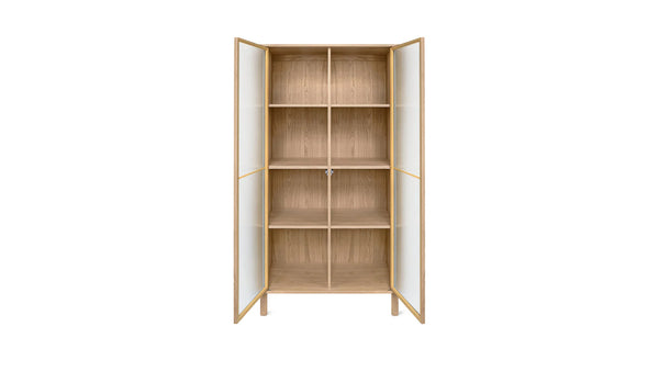 Showcase Cabinet White Oak