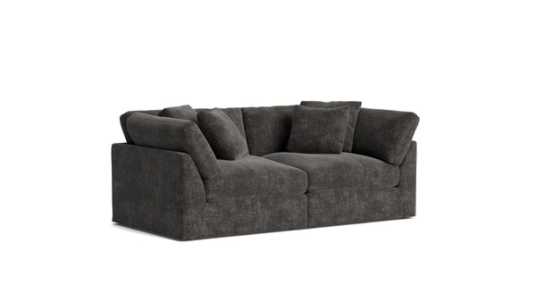 Cloud Style 2-Piece Large Modular Sofa Truffle