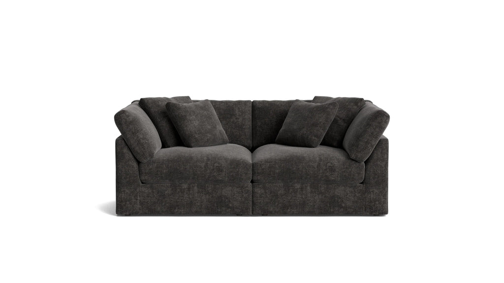 Cloud Style 2-Piece Large Modular Sofa Truffle