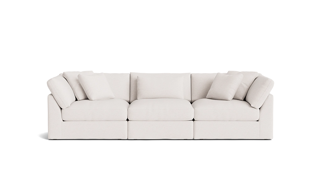 Cloud Style 3-Piece Large Sectional Sea Salt