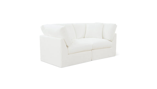 Cloud Style 2-Piece Modular Sectional Standard, Sea Salt