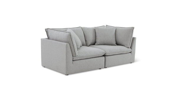 Cloud Style 2-Piece Modular Sofa Heather