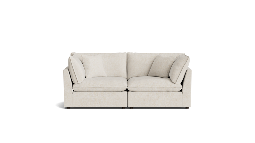 Chill Cloud Style 2-Piece Modular Sofa Birch