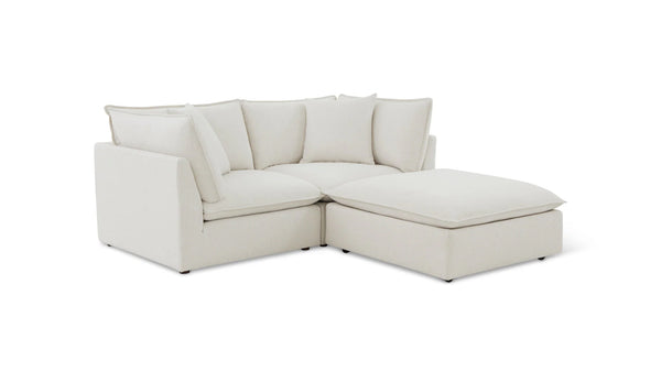 Cloud Style Chill 3-Piece Modular Sectional Birch