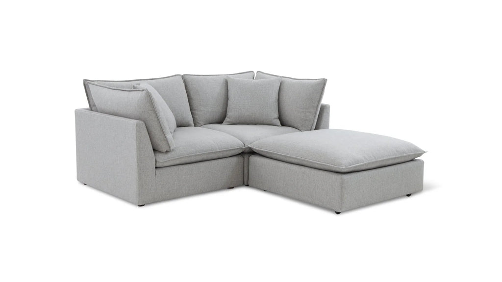Chill Cloud 3-Piece Modular Sectional - Heather