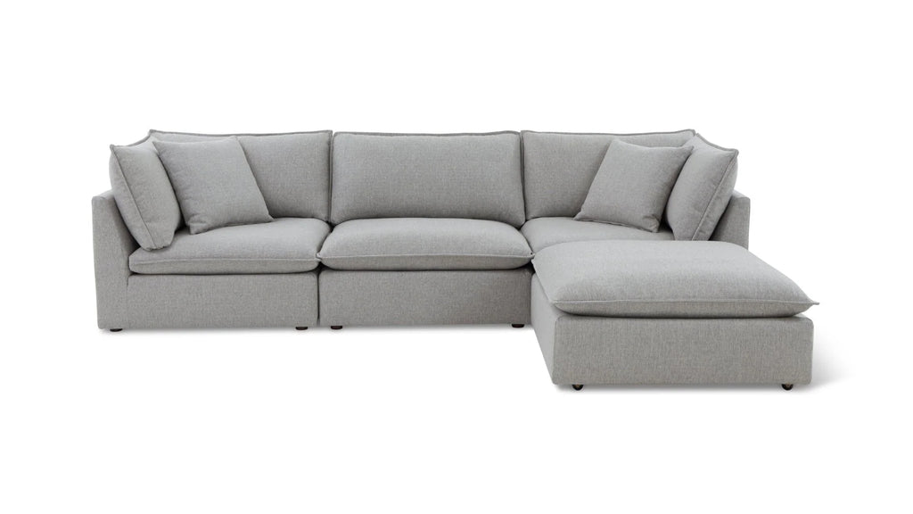 Cloud 4-Piece Modular Sectional Heather