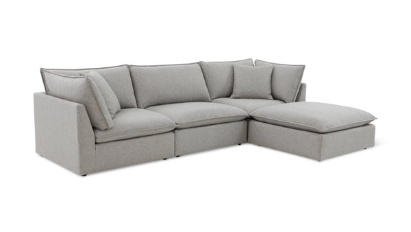 Cloud 4-Piece Modular Sectional Heather