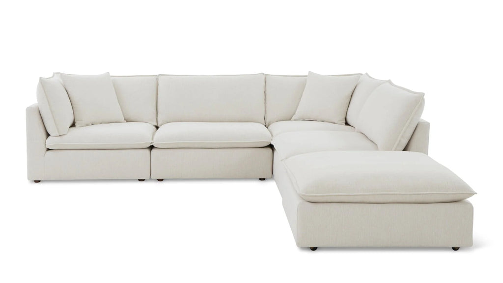 Cloud Style 5-Piece Modular Sectional Birch