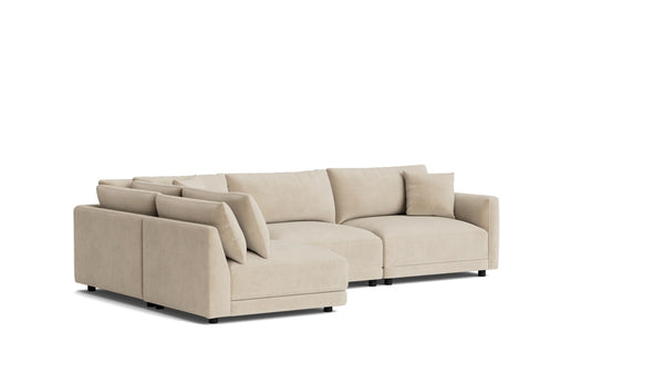 Soft Cloud 4-Piece Modular Sectional Left