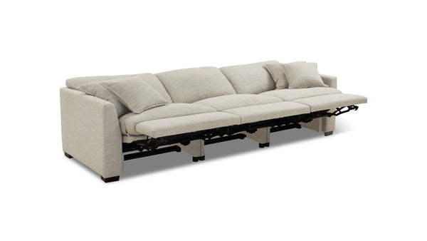 Lift Power Recliner 3-Piece Modular Sofa Light Pebble