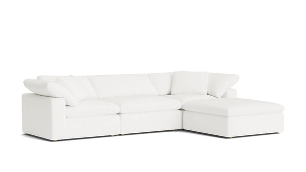 Cloud Style 4-Piece Modular Large Sectional- Brie