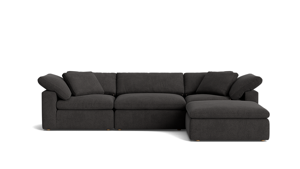 Cloud Style 4-Piece Sectional Large Dark Shadow