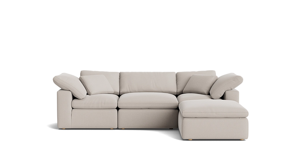 Cloud Clay 4-Piece Modular Sectional Standard