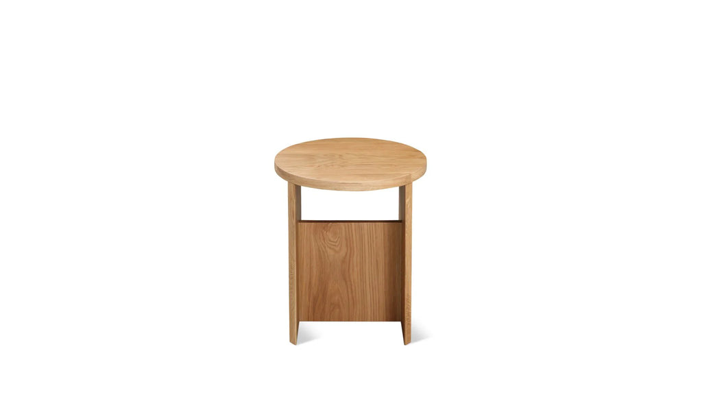 White Oak Side Table Wood Stool