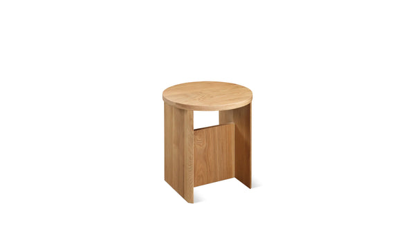 White Oak Side Table Wood Stool