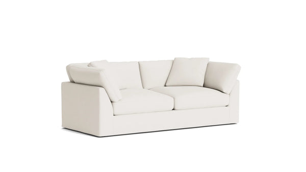 Cloud Style 3 Seater Sofa Cream Linen