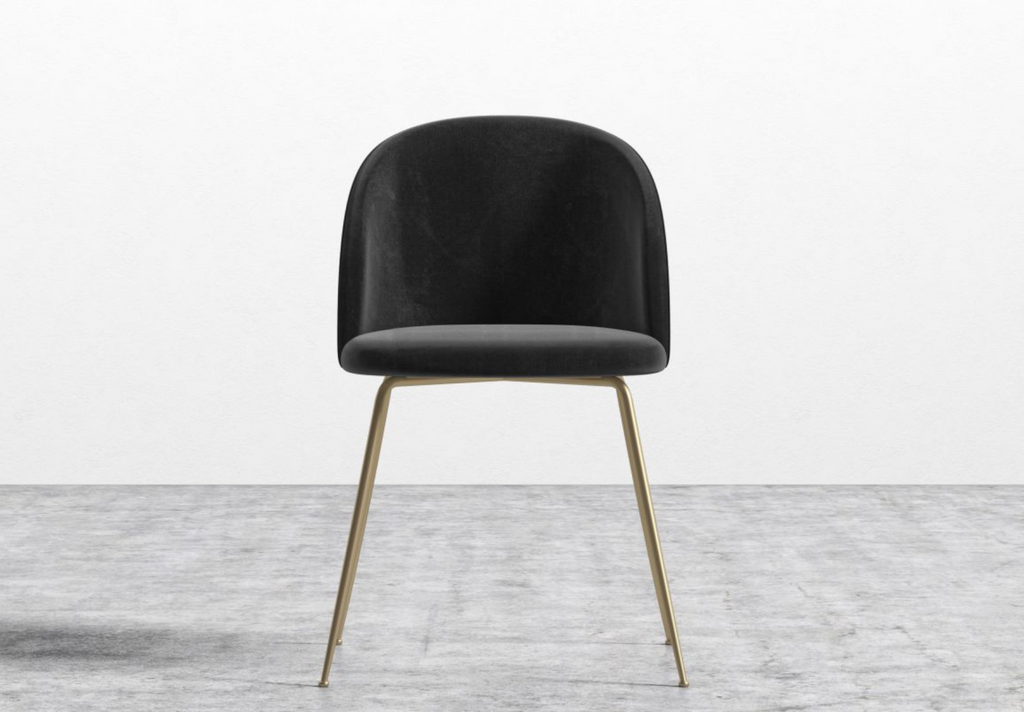 Iris Chair Black/Brass