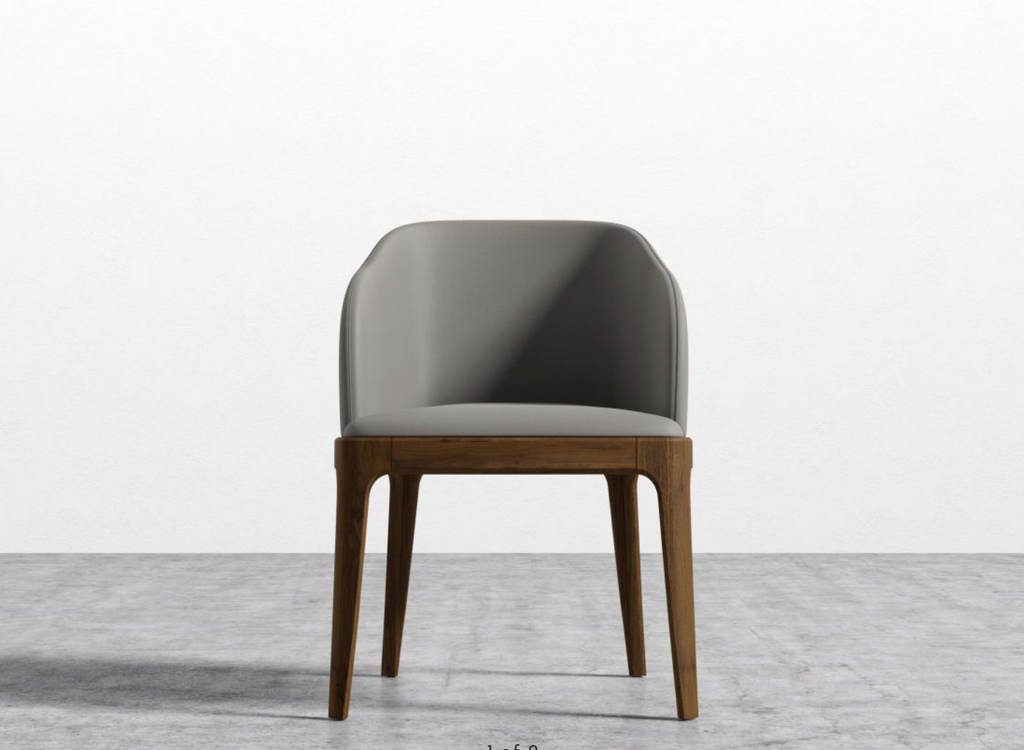 Aubrey Armchair Monaco Slate/Walnut