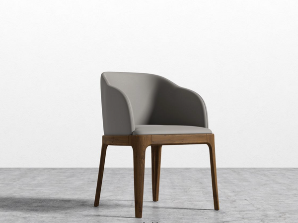 Aubrey Armchair Monaco Slate/Walnut