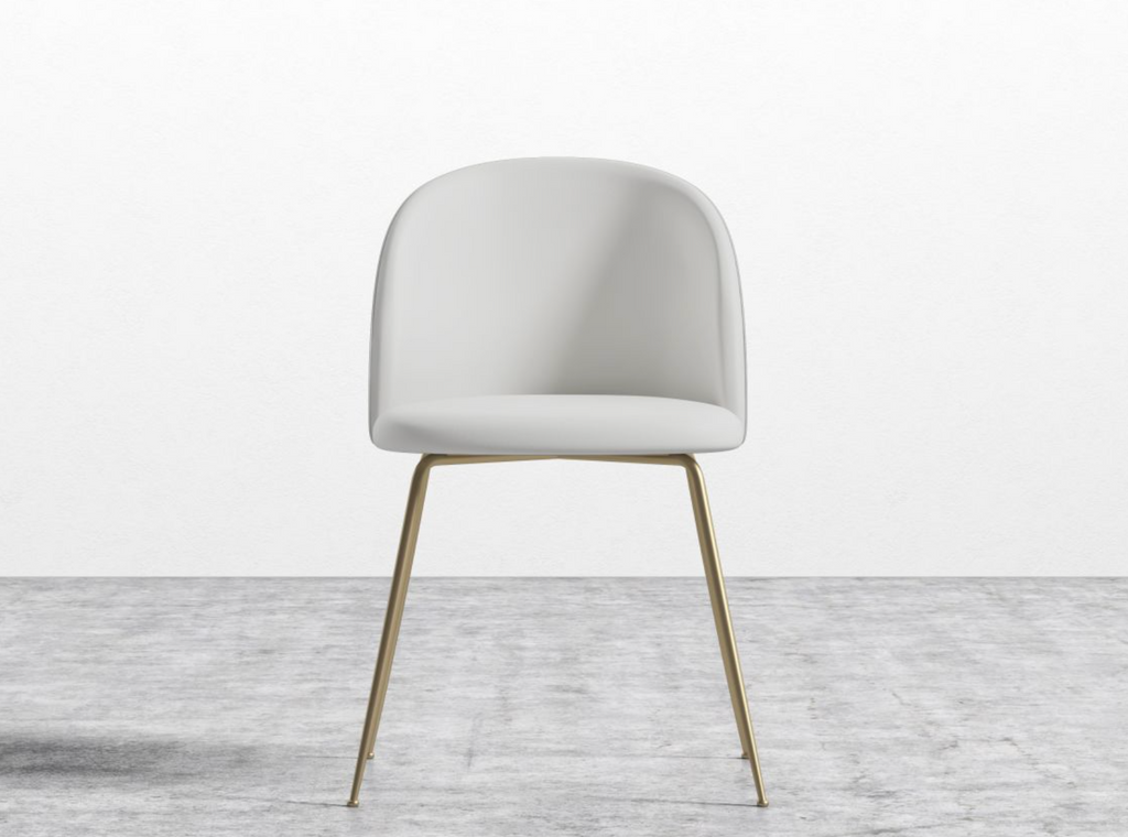 Iris Dining Chair Alesund Fabric/Brass Base