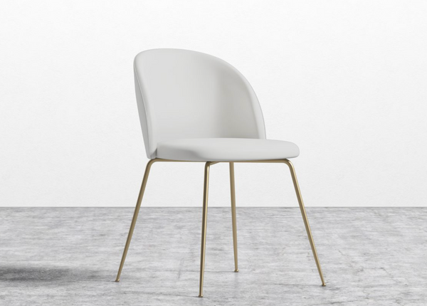 Iris Dining Chair Alesund Fabric/Brass Base