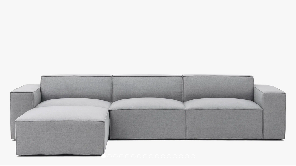 Pacific 4-Piece Grey Modular Sectional