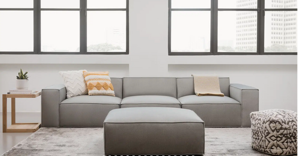 Pacific 4-Piece Grey Modular Sectional