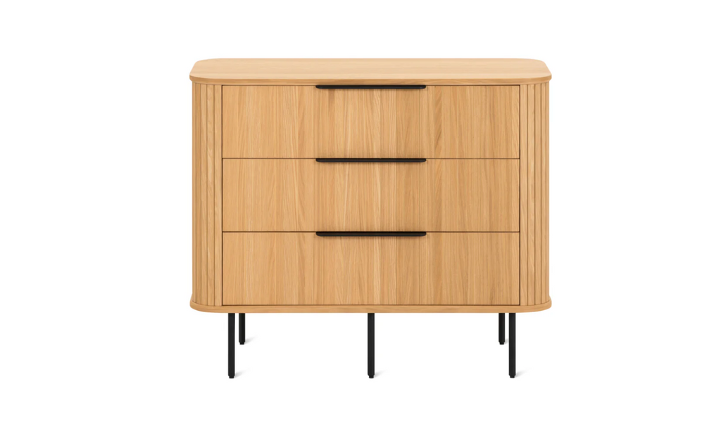 Easy Edge White Oak 3-Drawer Dresser (Drawer Damaged)