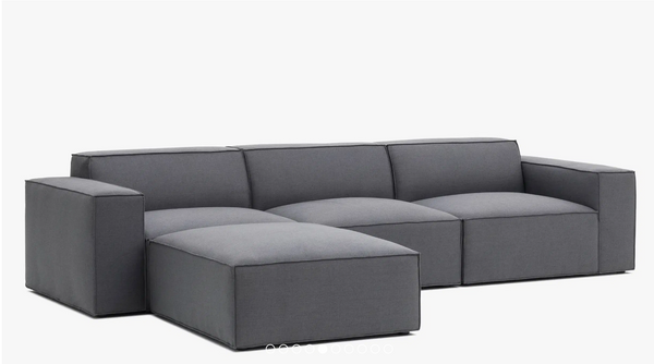 Pacific 4-Piece Modular Sectional Charcoal