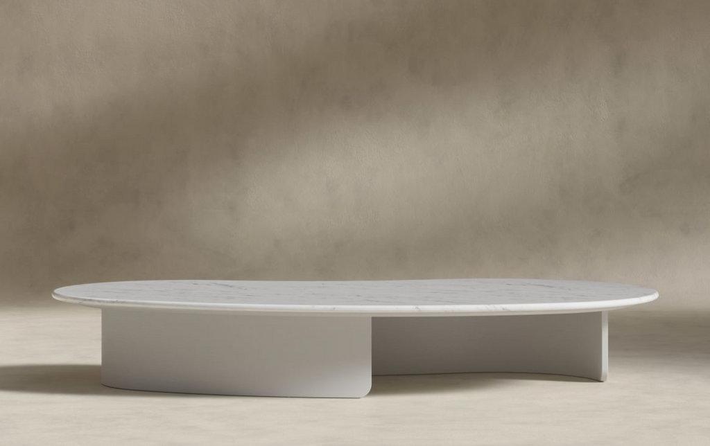 Valerian Coffee Table White Carrara Marble