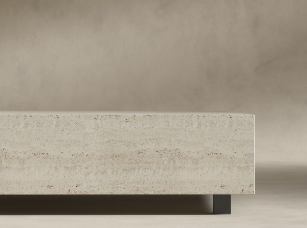 Liza Coffee Table White Travertine