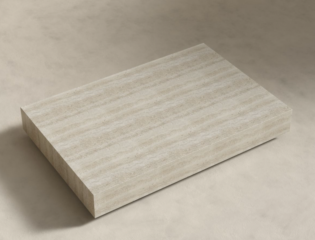 Liza Coffee Table White Travertine